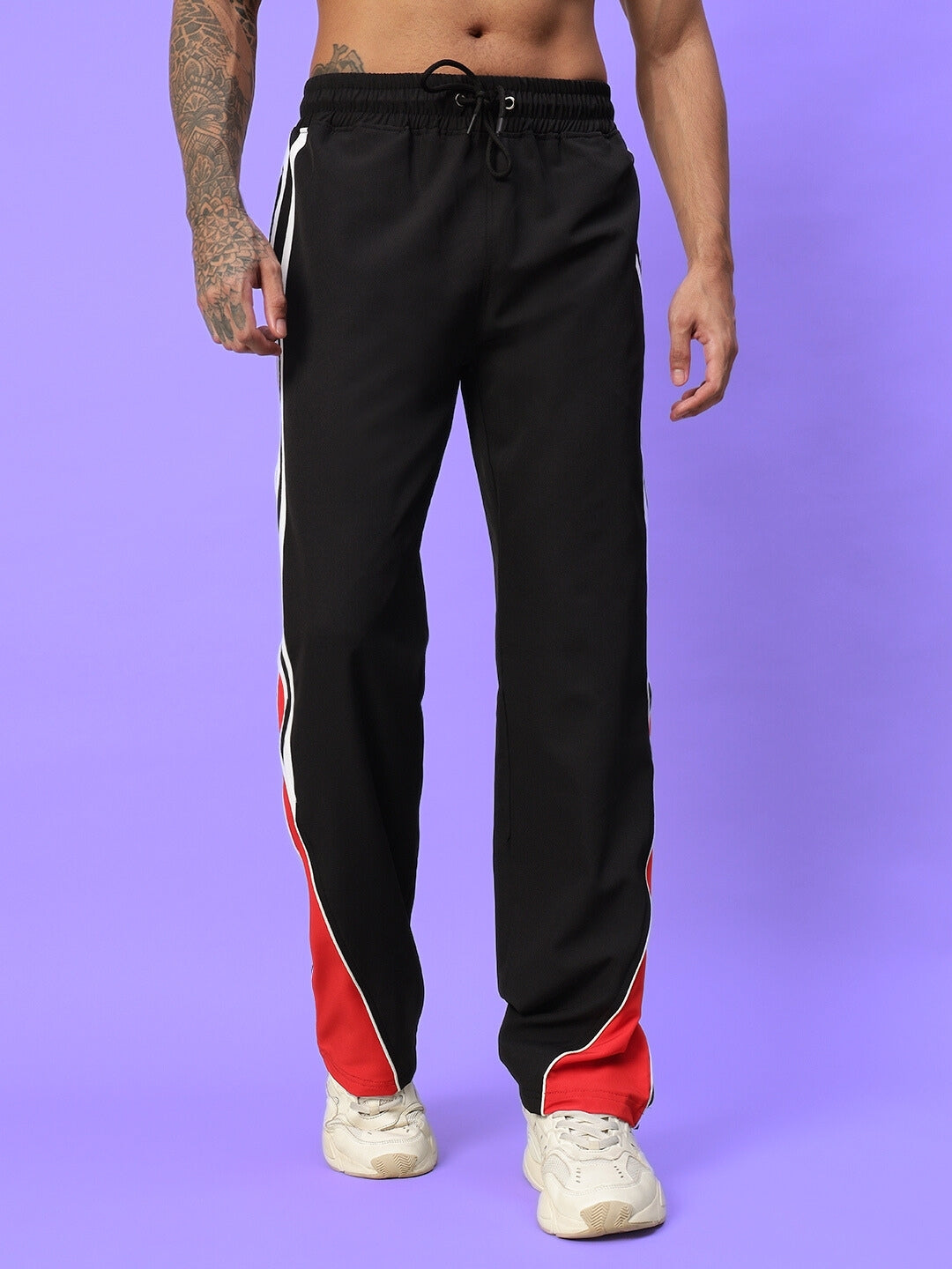 String Parachute Cargo Pants (Black)