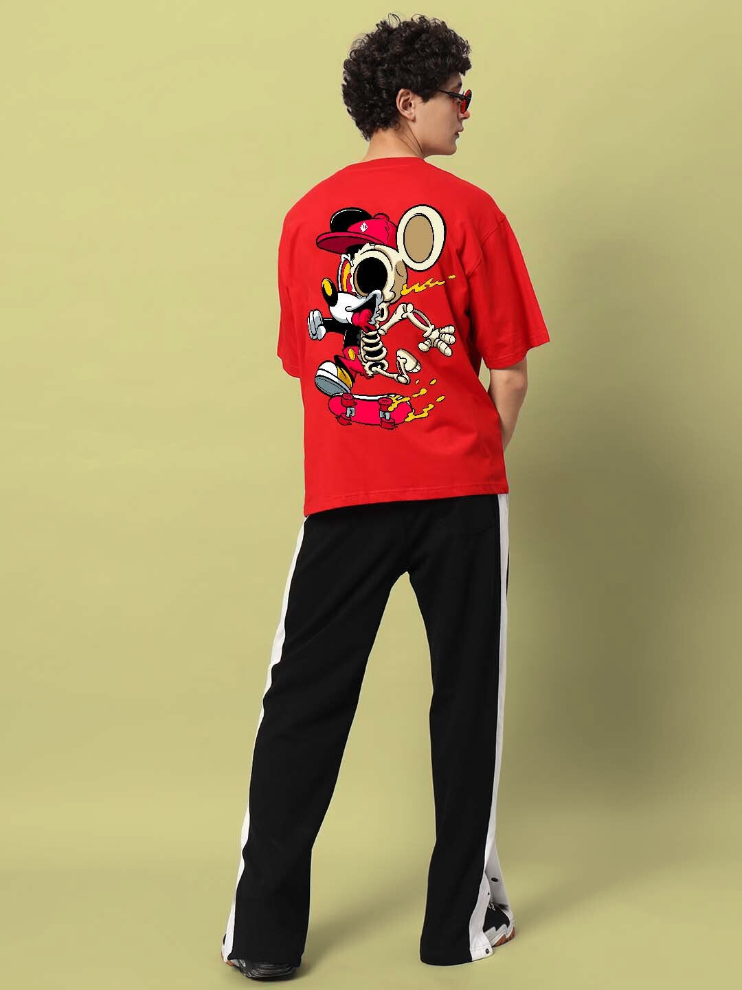 Mickey Over-Sized T-Shirt (Red)