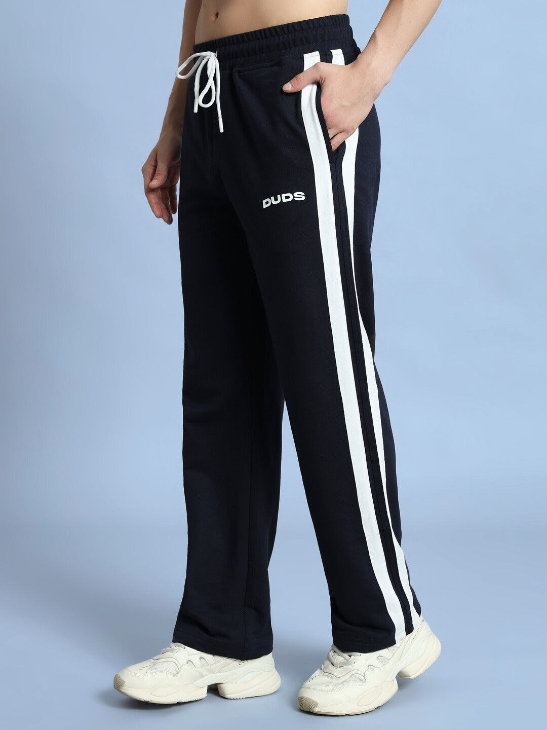 FUTURE ICON 2 STRIPE JOGGER (NAVY BLUE)