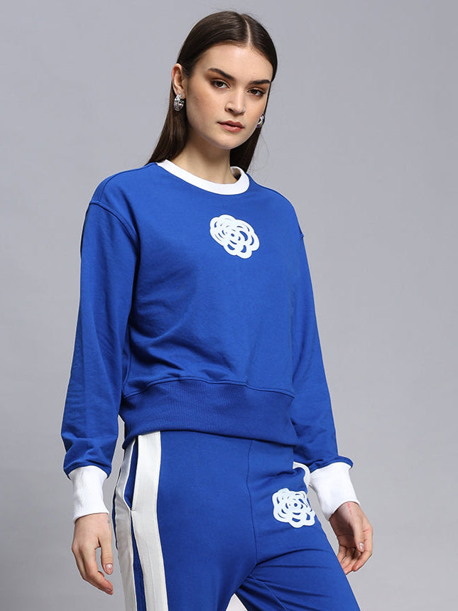 WOMEN'S JESSFLICK RELAXED FIT SWEATSHIRT(ROYAL BLUE)