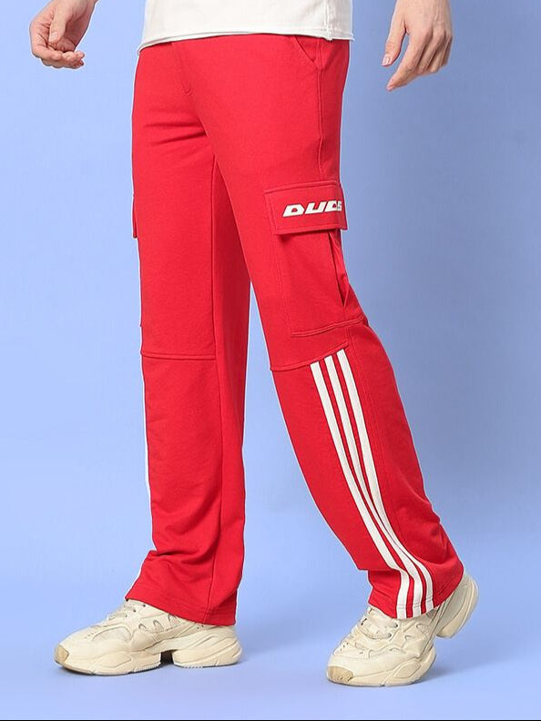 REDROIT 5 POCKET RELAXED FIT JOGGERS (RED)