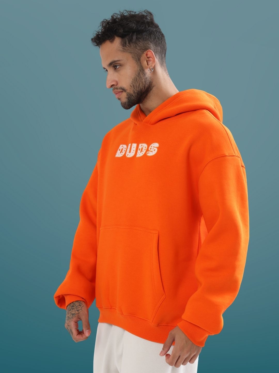 Courage Oversized Hoodie (Orange) - Wearduds