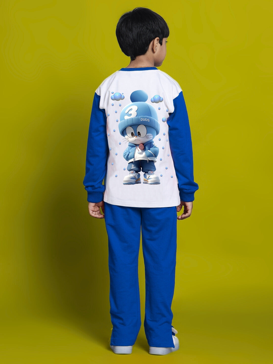 DORAEMON SWEATSHIRT FOR BOYS & GIRLS (WHITE-BLUE)