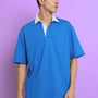 Sagol Polo Oversized Polo T-Shirt (Royal Blue)