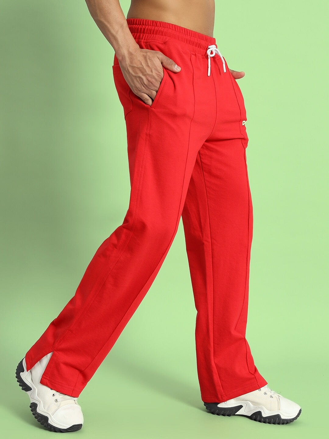 ZION SIDE SLIT JOGGERS (RED)