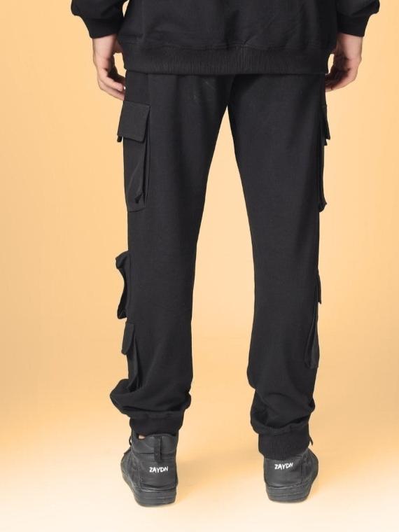 BOX POCKET CARGO JOGGER (BLACK)