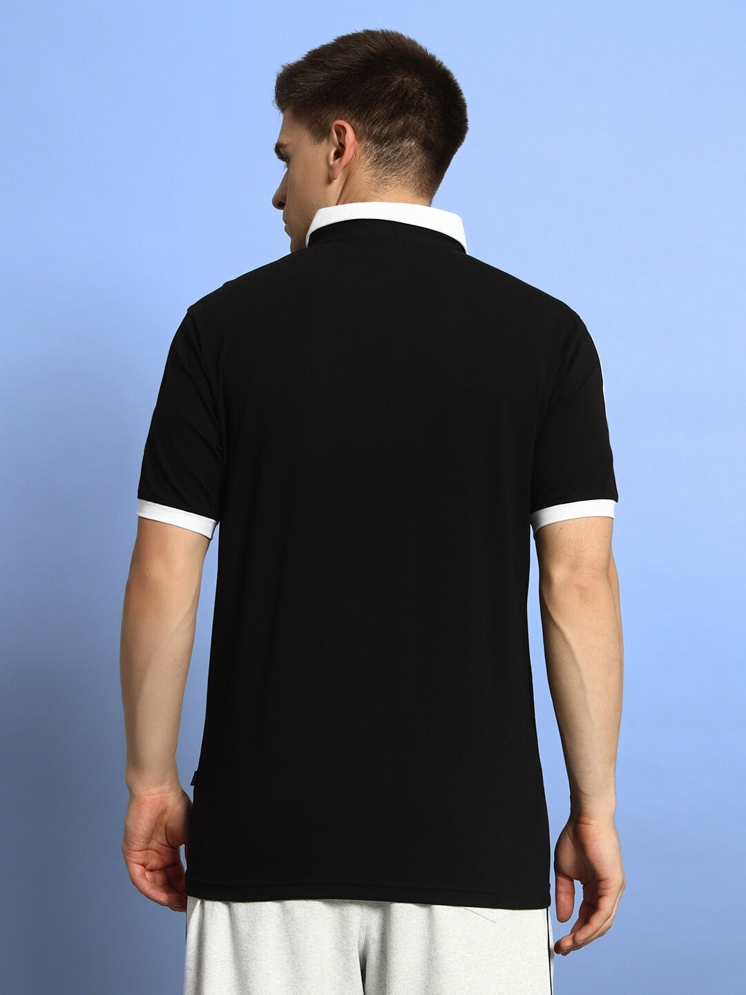 STAUNCH POLO REGULAR FIT T-SHIRT (BLACK)