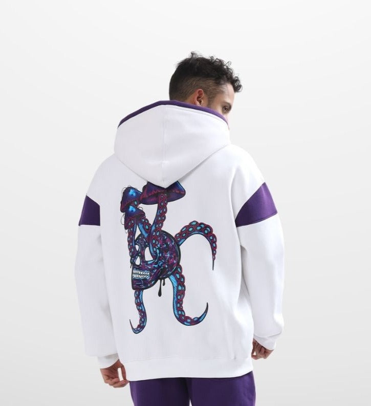 Hybrid Octopus Colorblock Oversize Hoodie - Wearduds