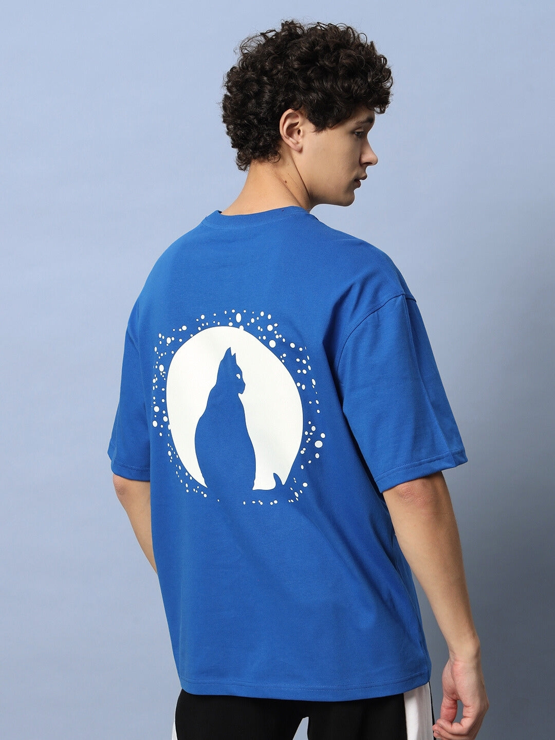 Luna Over-Sized T-Shirt (Royal Blue)