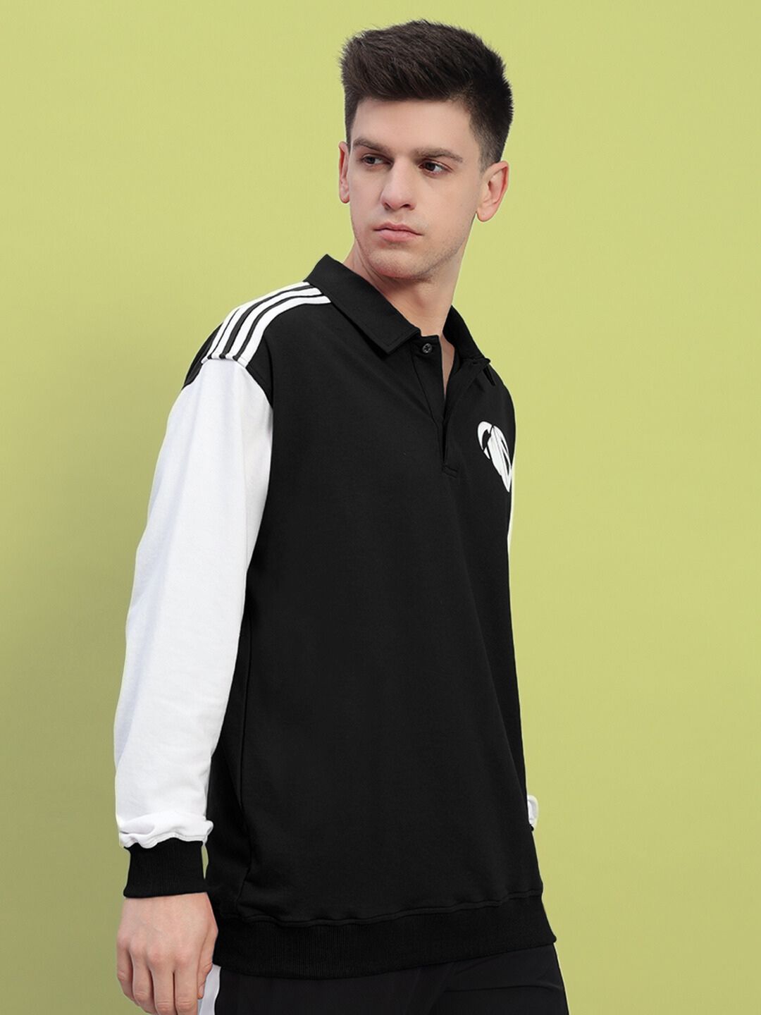 WD CORVUS SWEATSHIRT(WHITE-BLACK)