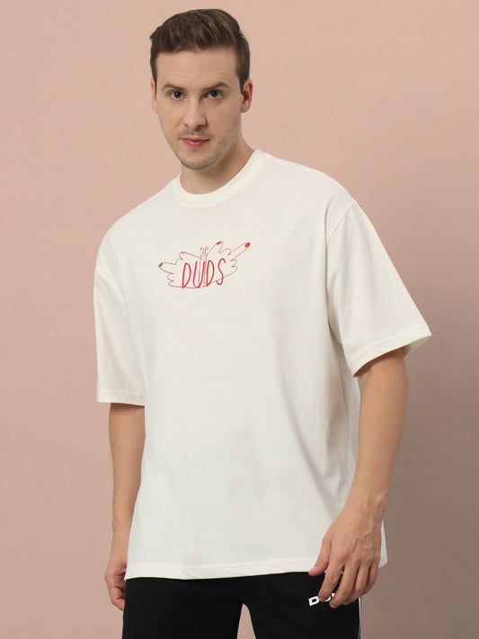 summer over sized t shirt off white