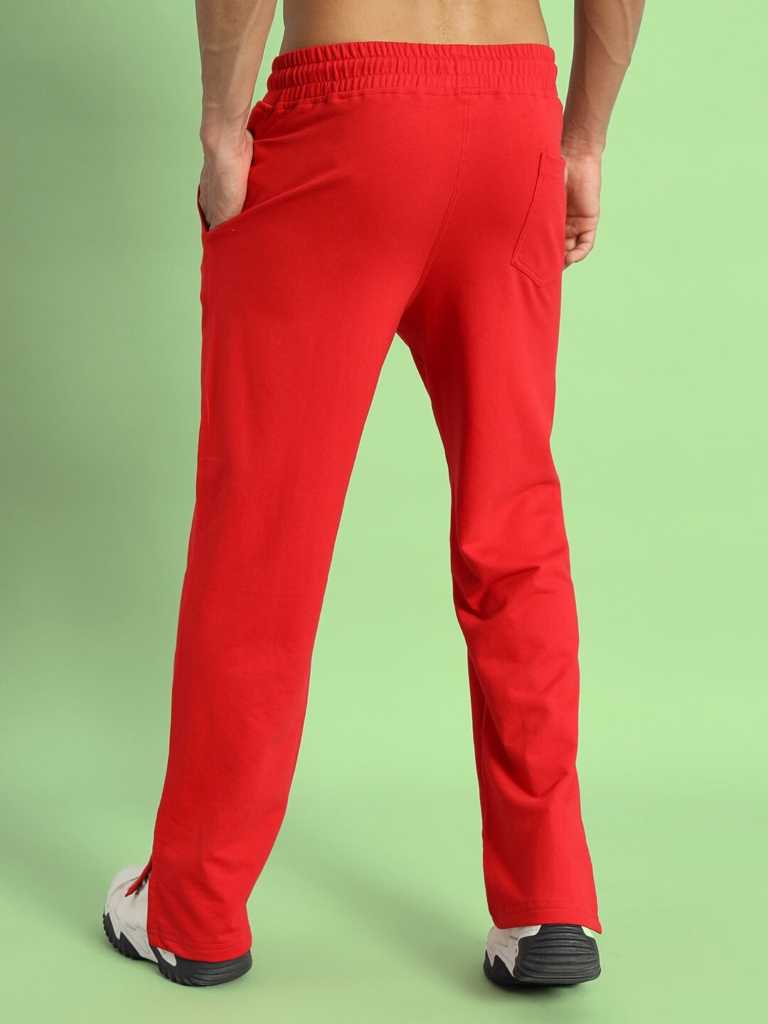 ZION SIDE SLIT JOGGERS (RED)