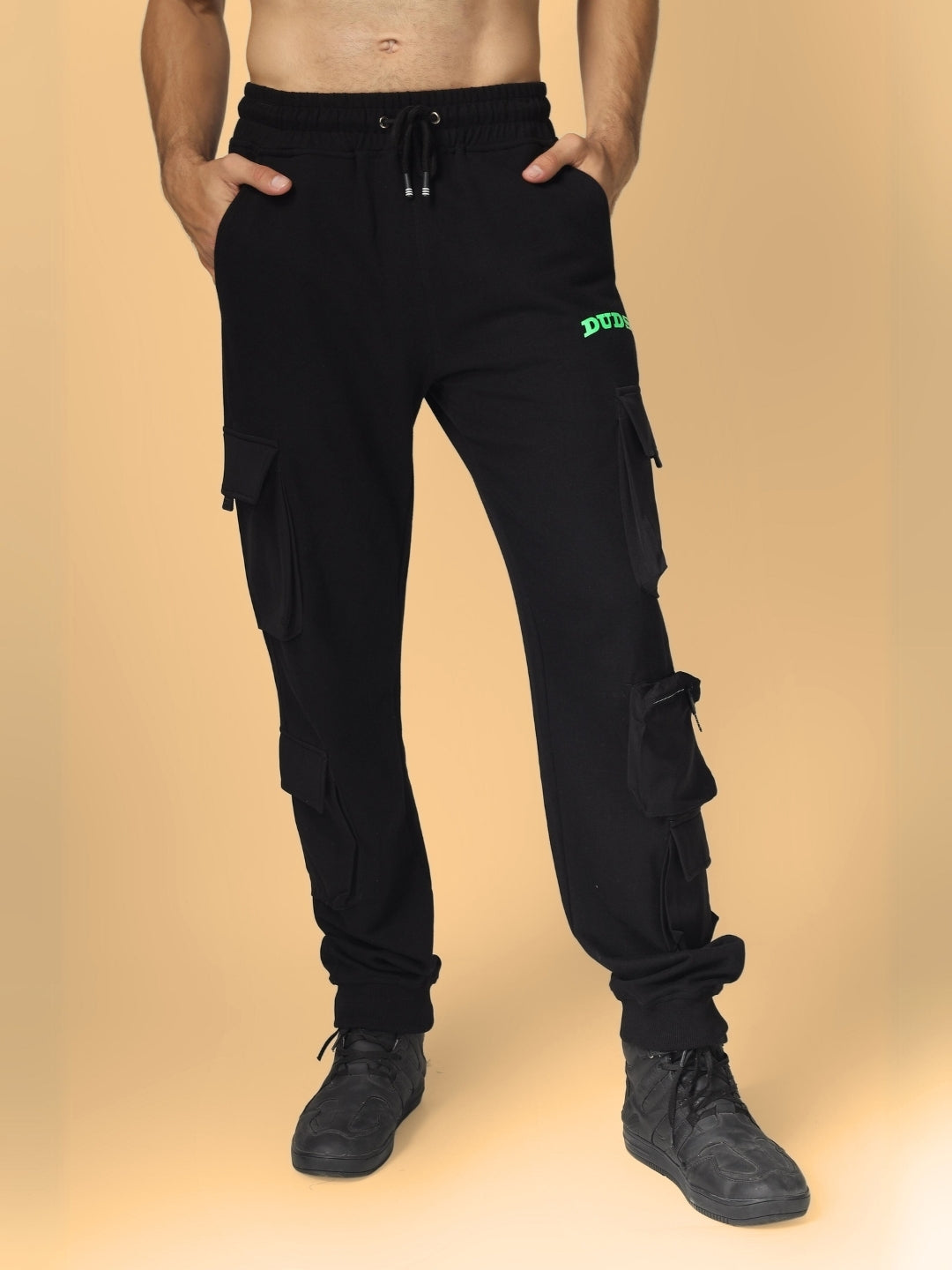 BOX POCKET CARGO JOGGER (BLACK)