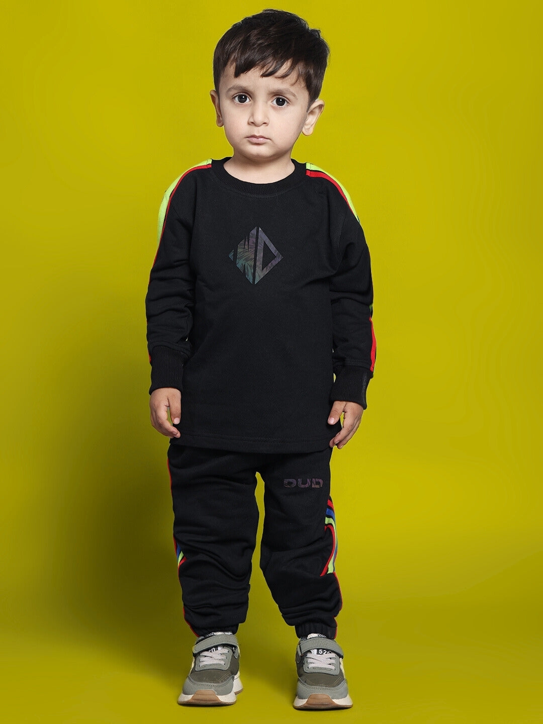 RAINBOW CO-ORD FOR BOYS & GIRLS (BLACK)