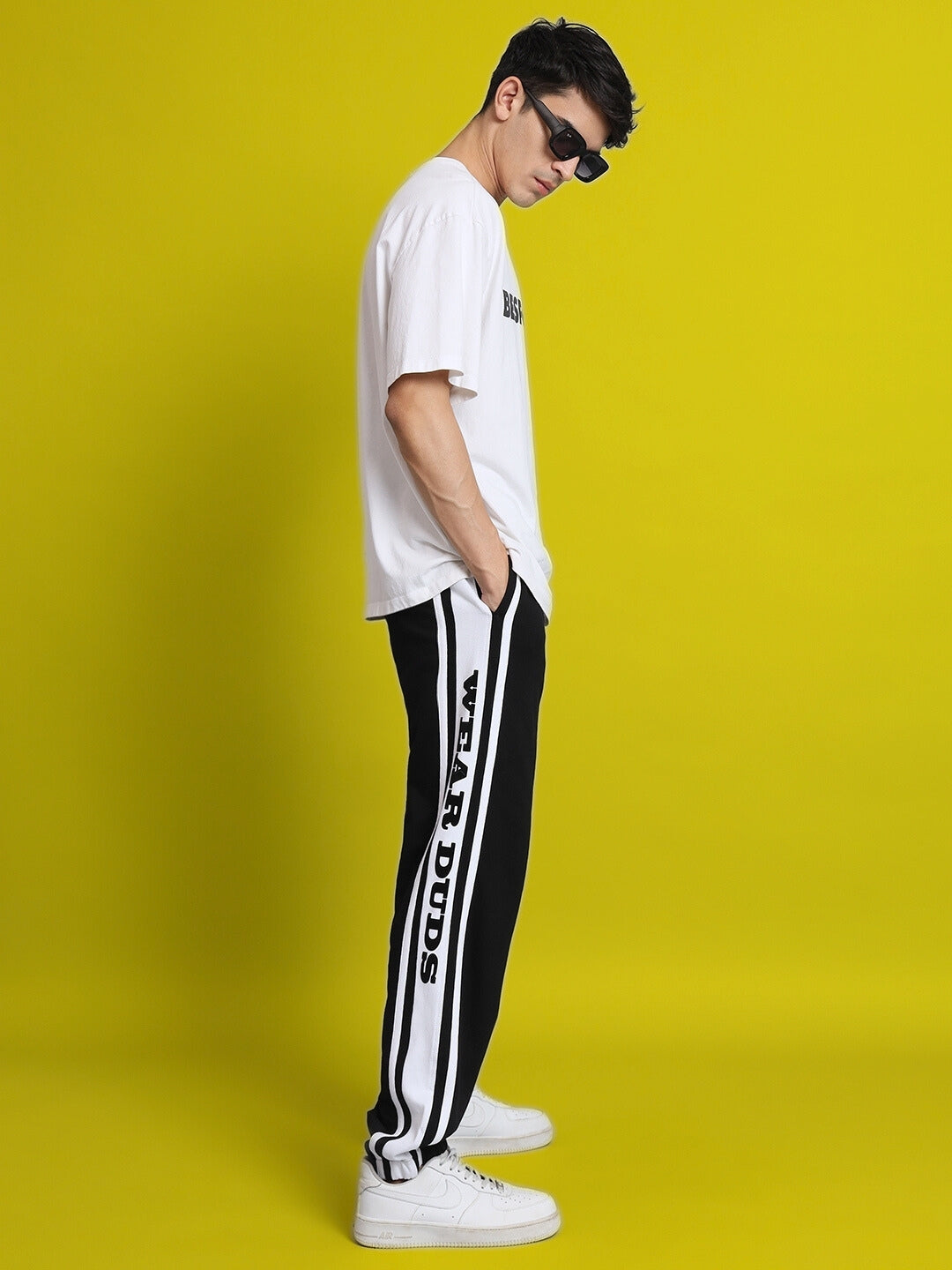 DUDS HD CONTRAST PANEL JOGGERS (WHITE)