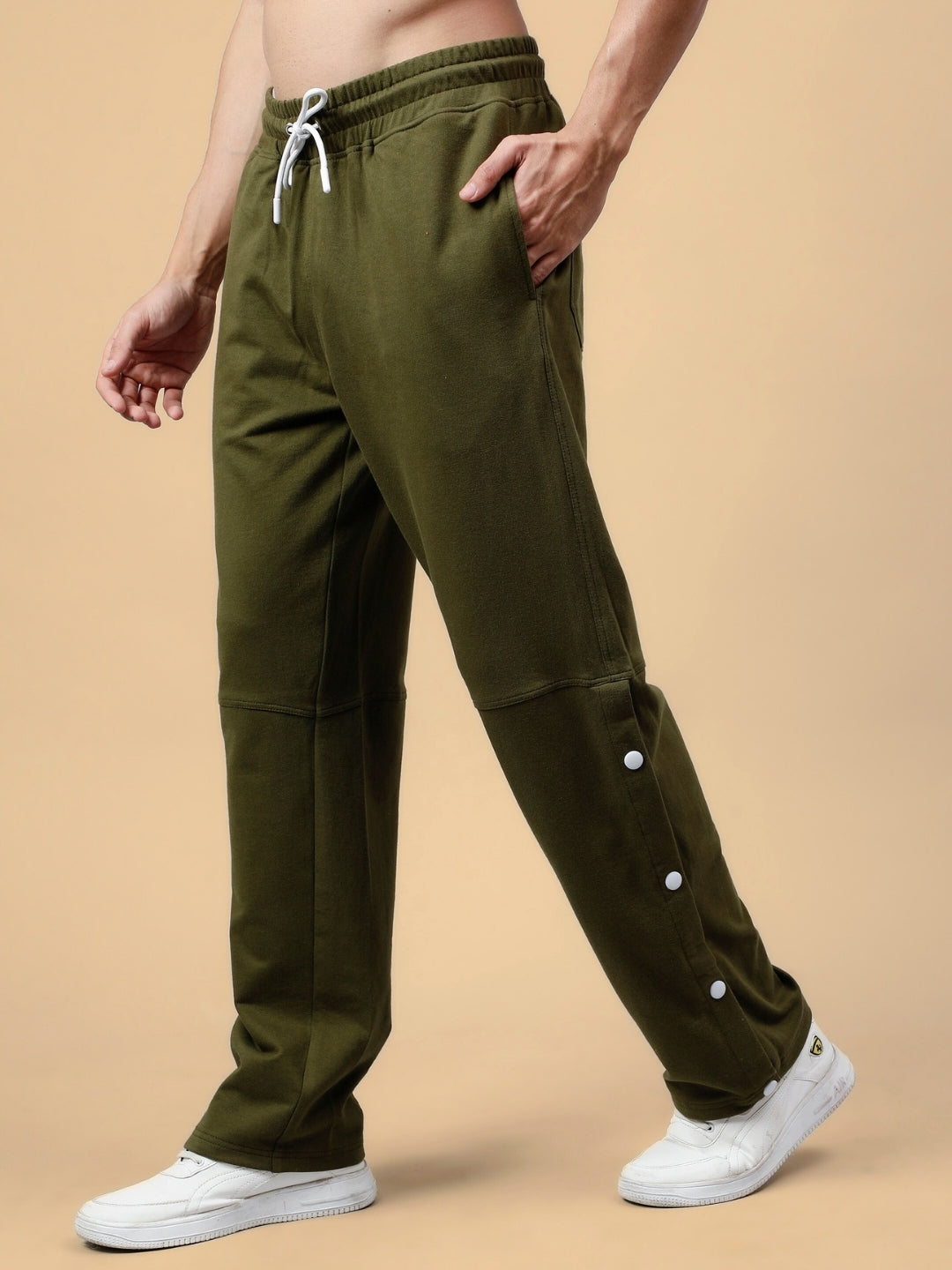 DUDS RACER JOGGERS (OLIVE GREEN)