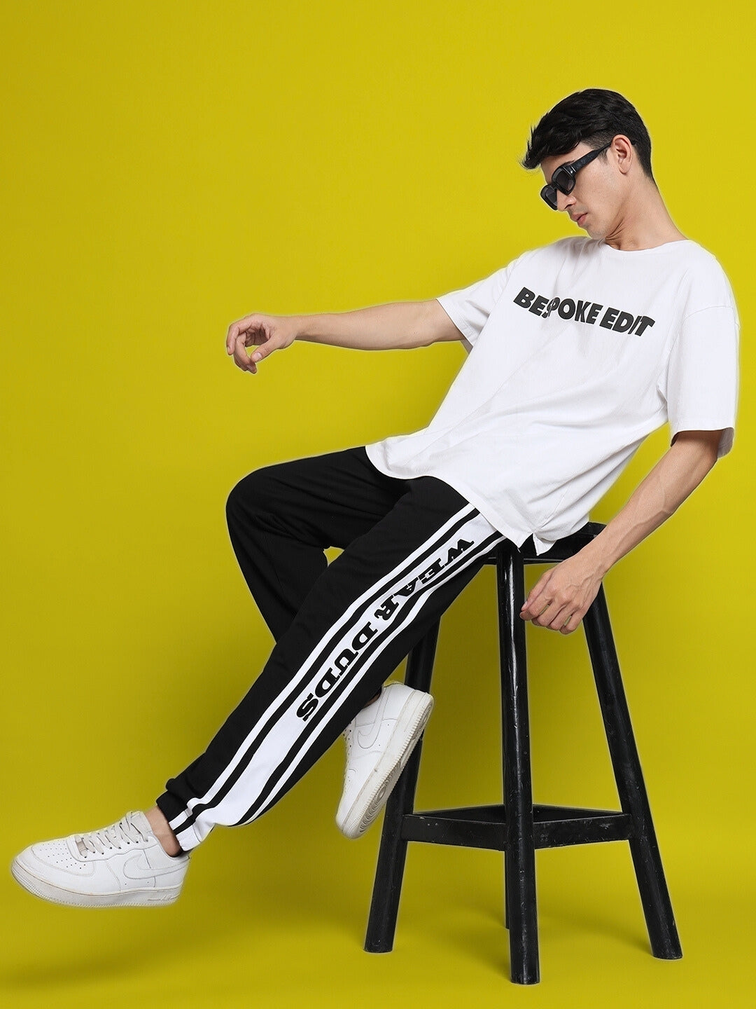 DUDS HD CONTRAST PANEL JOGGERS (WHITE)