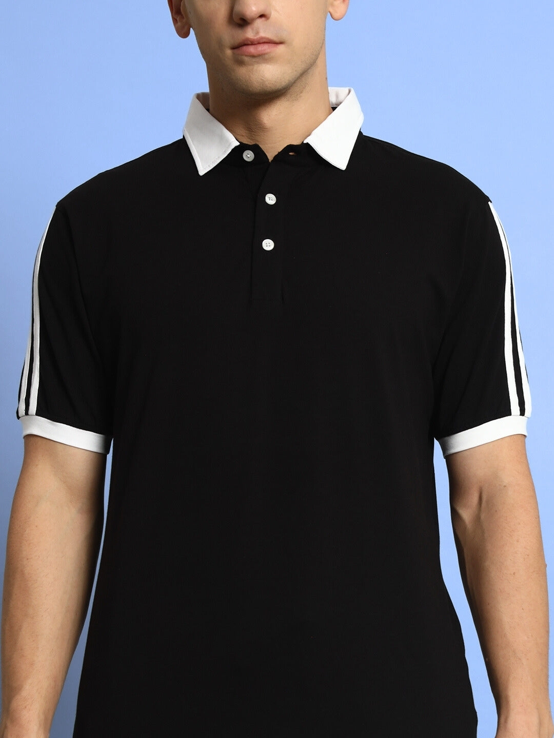 STAUNCH POLO REGULAR FIT T-SHIRT (BLACK)