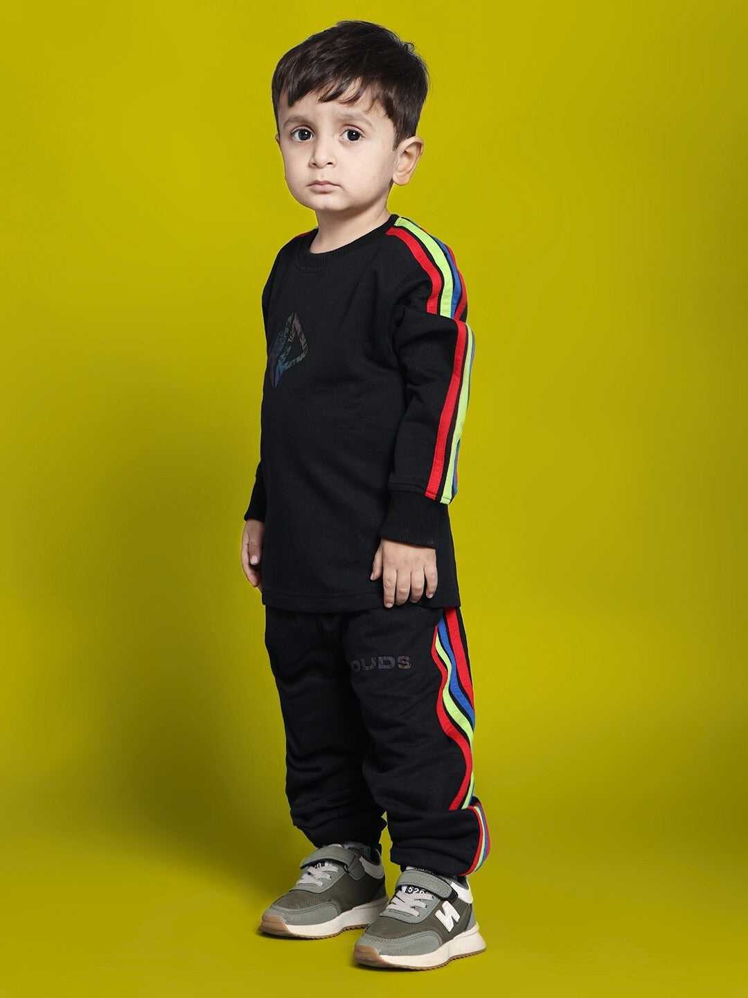 RAINBOW CO-ORD FOR BOYS & GIRLS (BLACK)