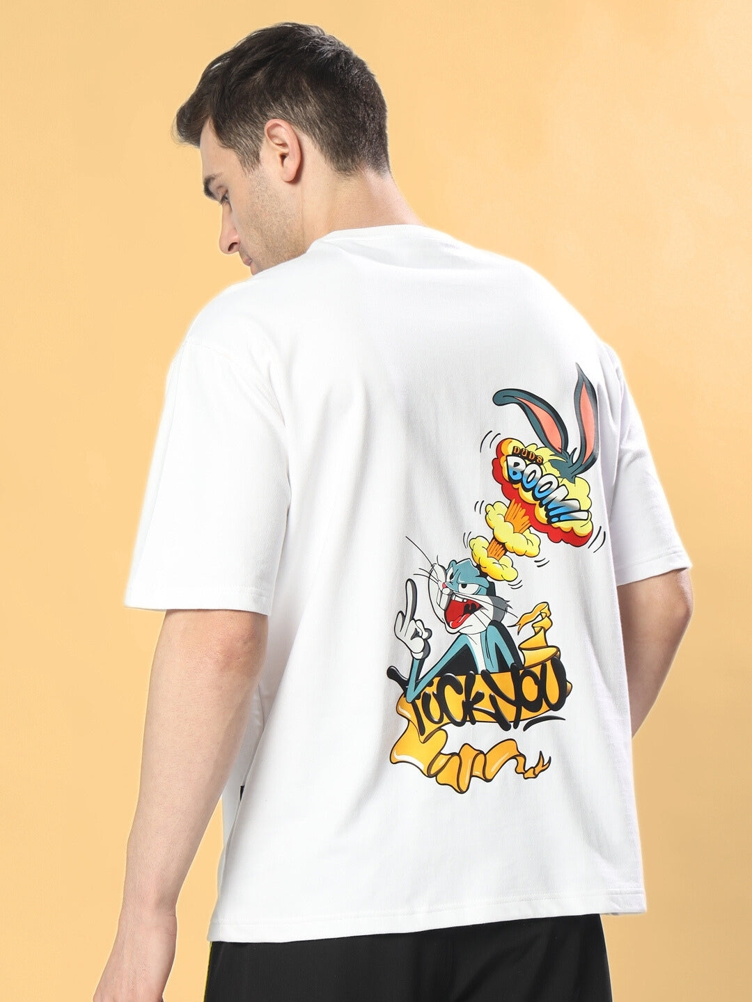 Boom Bunny Over-Sized T-Shirt (White)