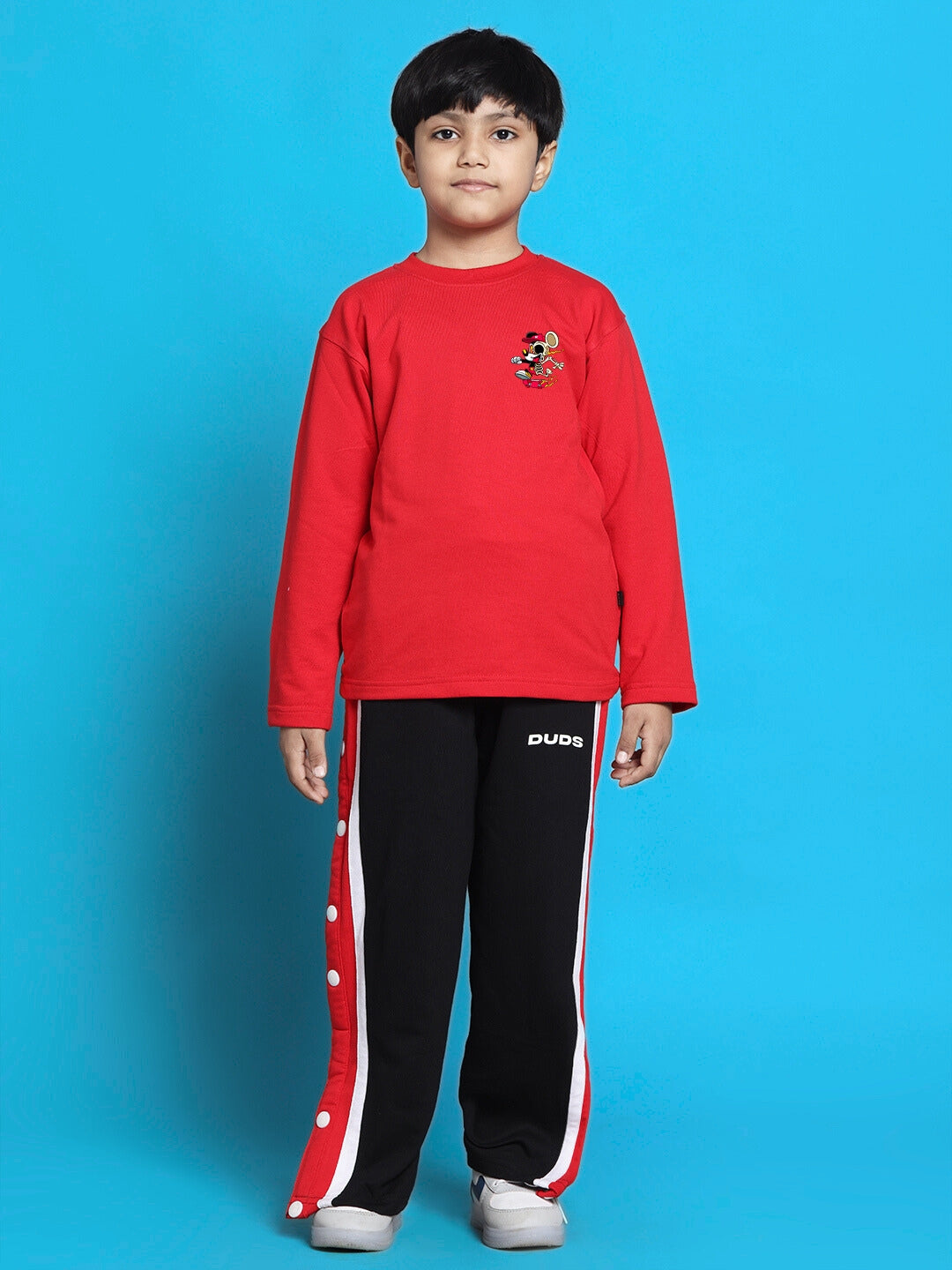 MICKEY OVERSIZED SWEATSHIRT BOYS & GIRLS (RED)