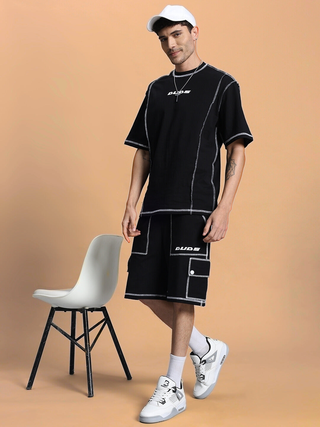 DYNAMIC SUMMER CO-ORD SET (BLACK)