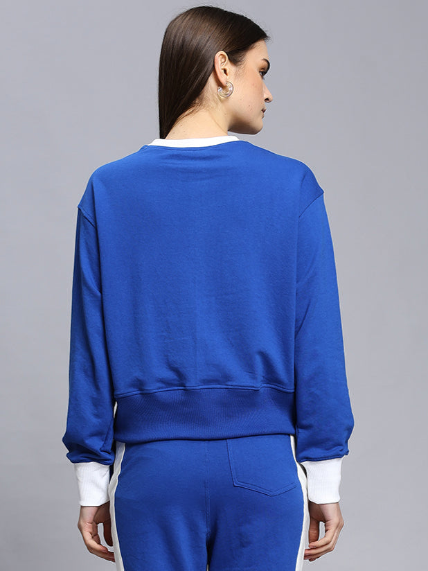 WOMEN'S JESSFLICK RELAXED FIT SWEATSHIRT(ROYAL BLUE)