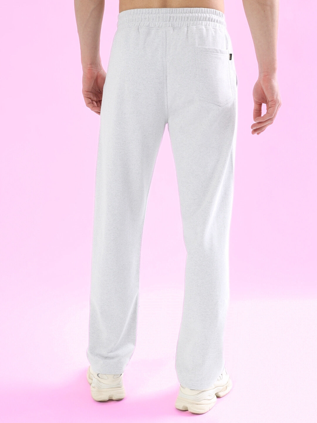 SPIDER WEBBED RELAXED JOGGER (LIGHT GREY)