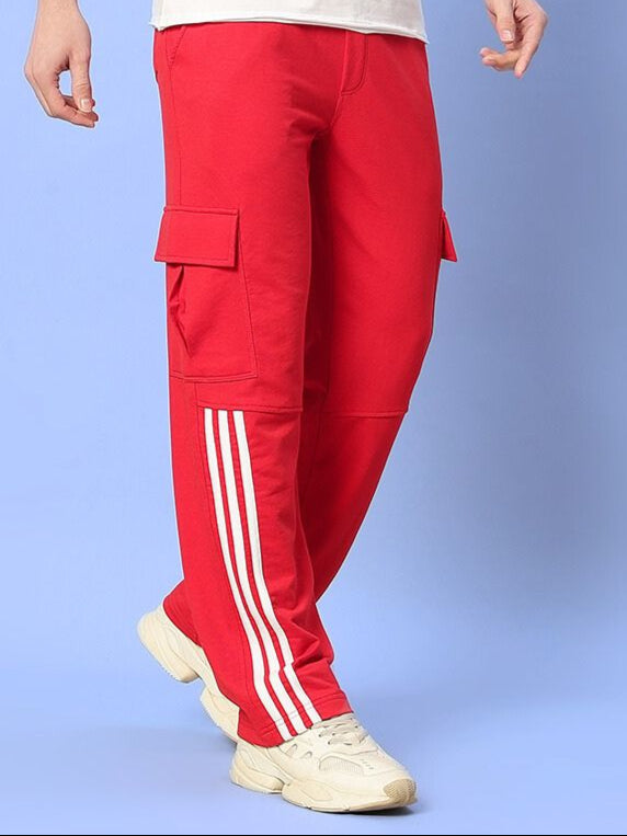 REDROIT 5 POCKET RELAXED FIT JOGGERS (RED)