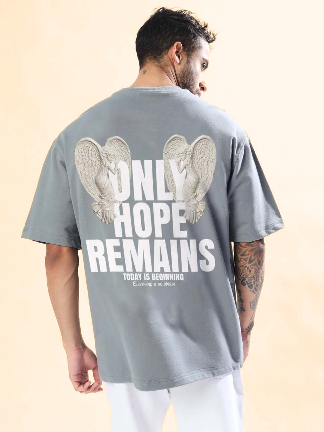 Only Hope Remains Over-Sized T-Shirt (Grey)