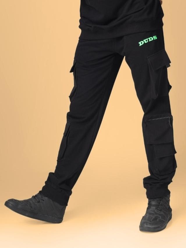 BOX POCKET CARGO JOGGER (BLACK)