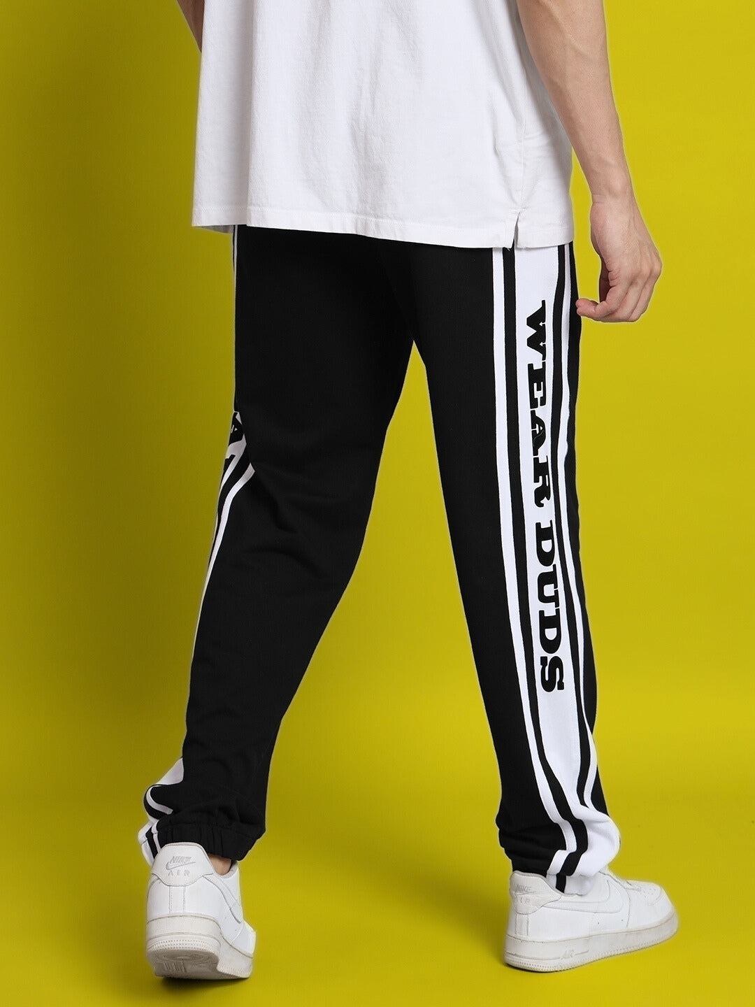 DUDS HD CONTRAST PANEL JOGGERS (WHITE)