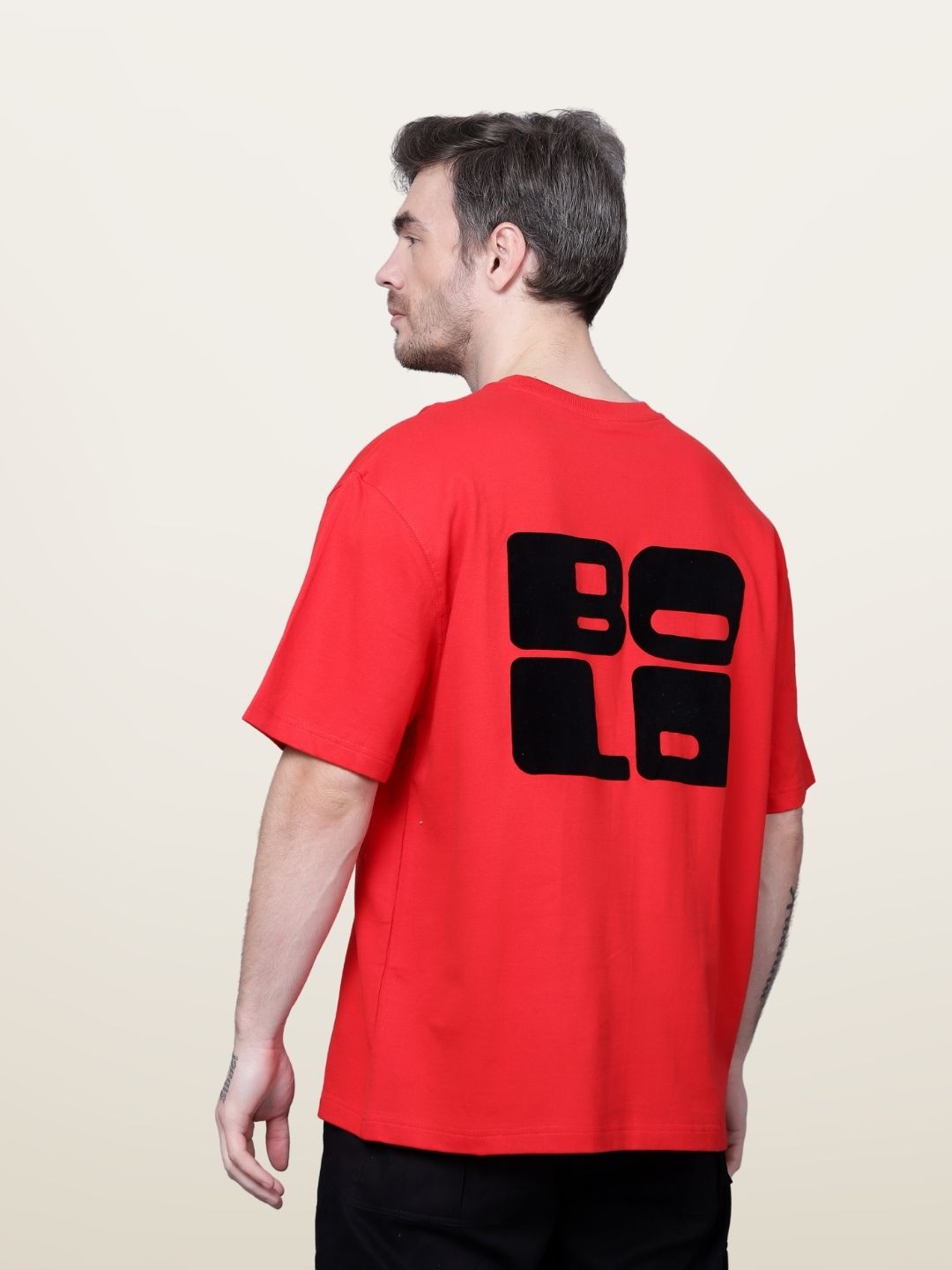 Bold Over-Sized T-Shirt (Red) - Wearduds