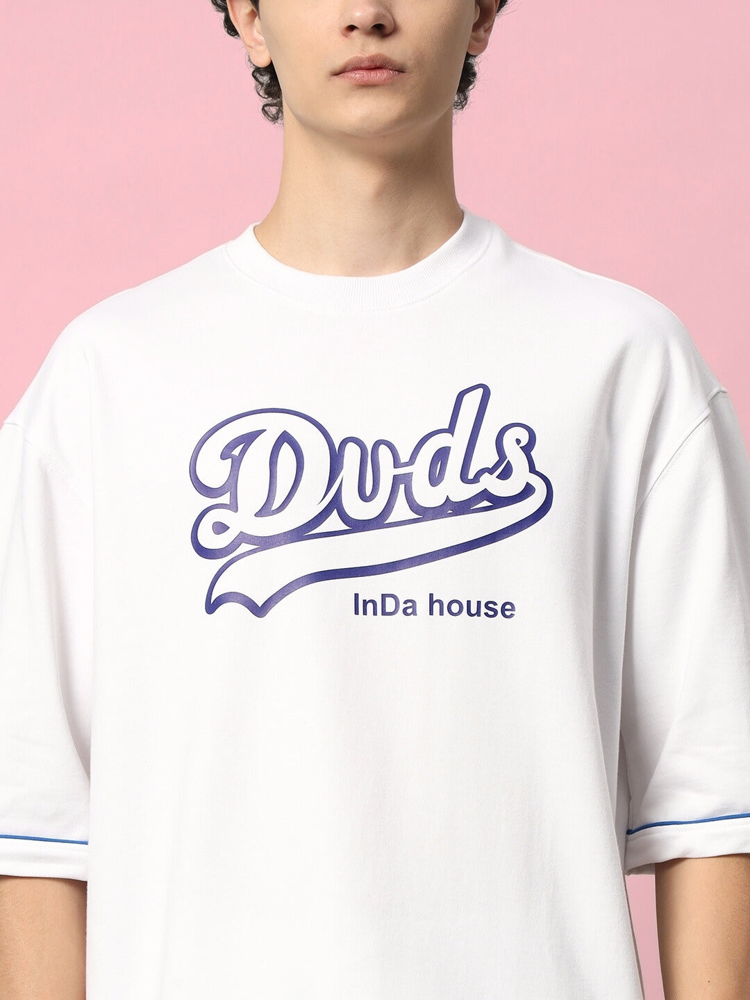 Duds Inda House Colorblock  Co-Ord Set (White)