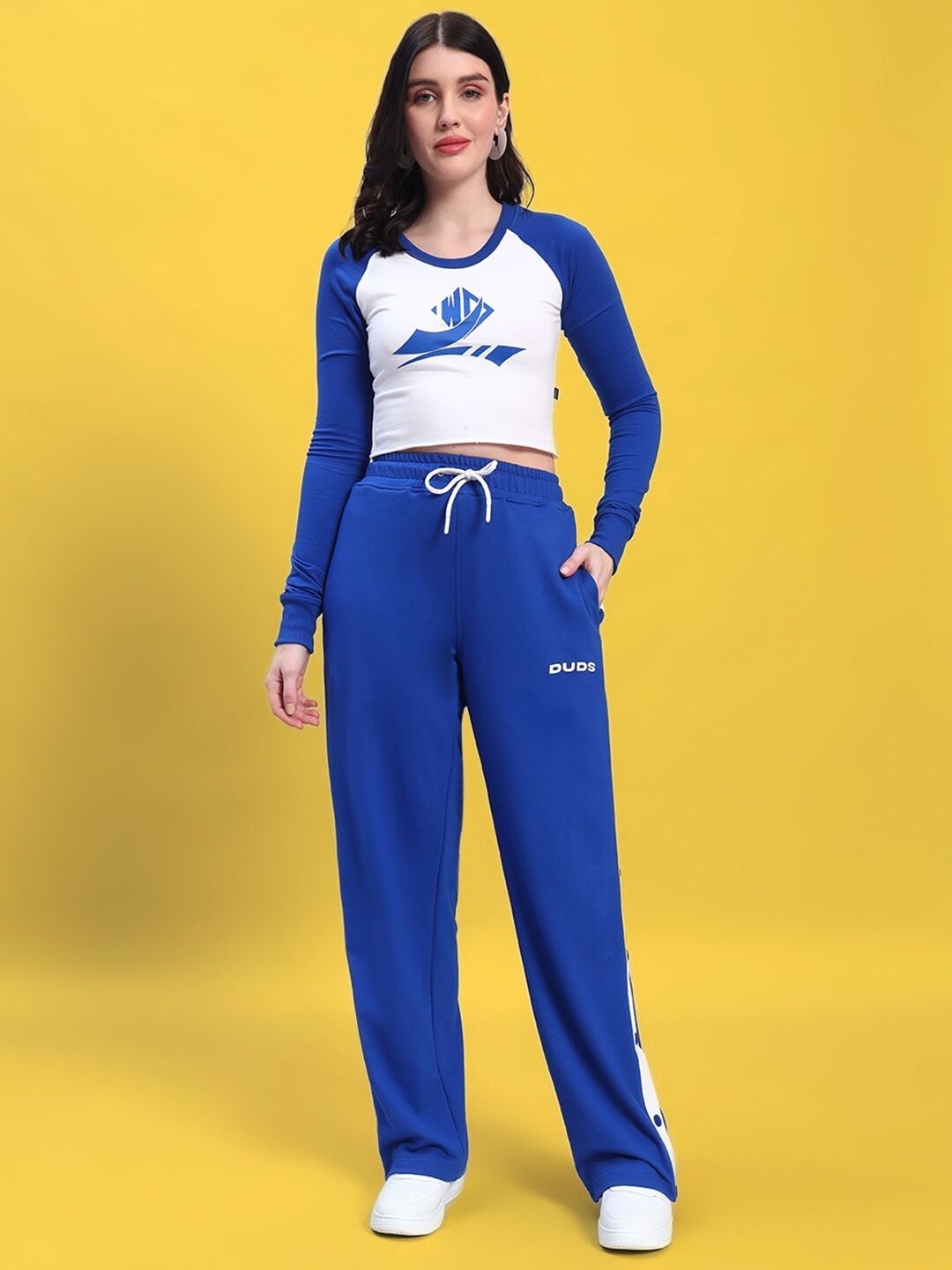 WOMEN'S EZEL CO-ORD SET (R BLUE-WHITE)