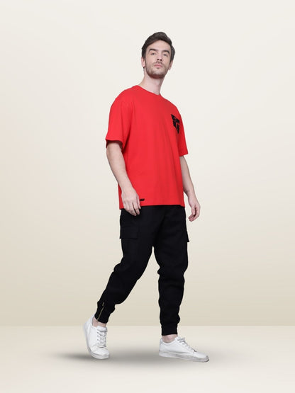 Bold Over-Sized T-Shirt (Red) - Wearduds