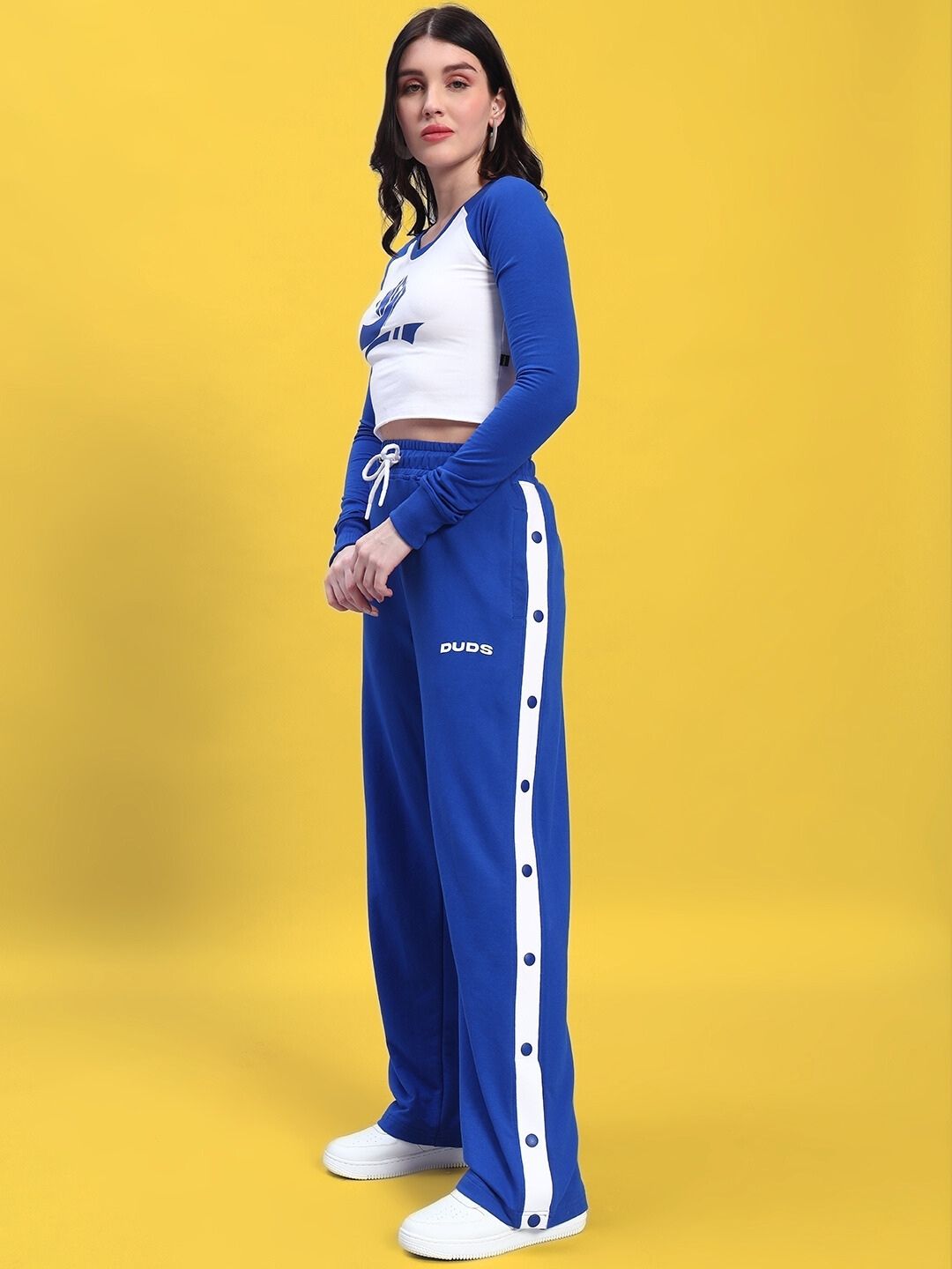 WOMEN'S EZEL CO-ORD SET (R BLUE-WHITE)