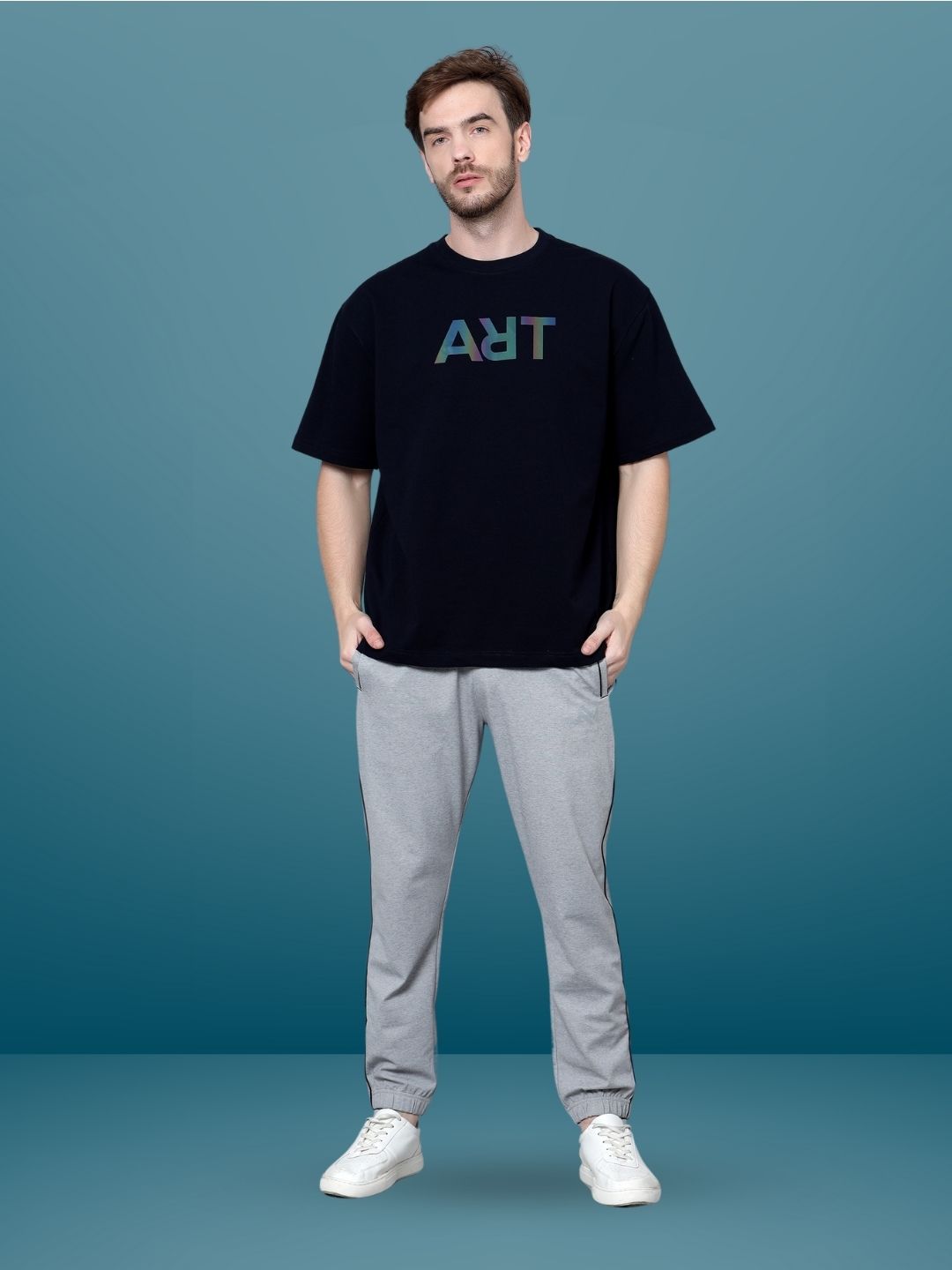 ART Over-Sized T-Shirt (Black) - Wearduds