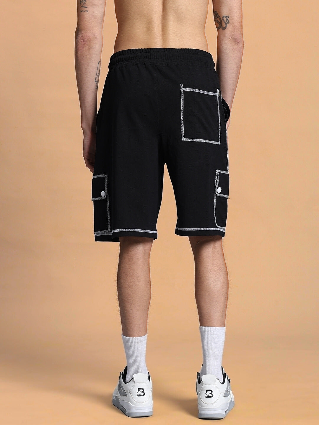 DYNAMIC REGULAR FIT SHORTS (BLACK)