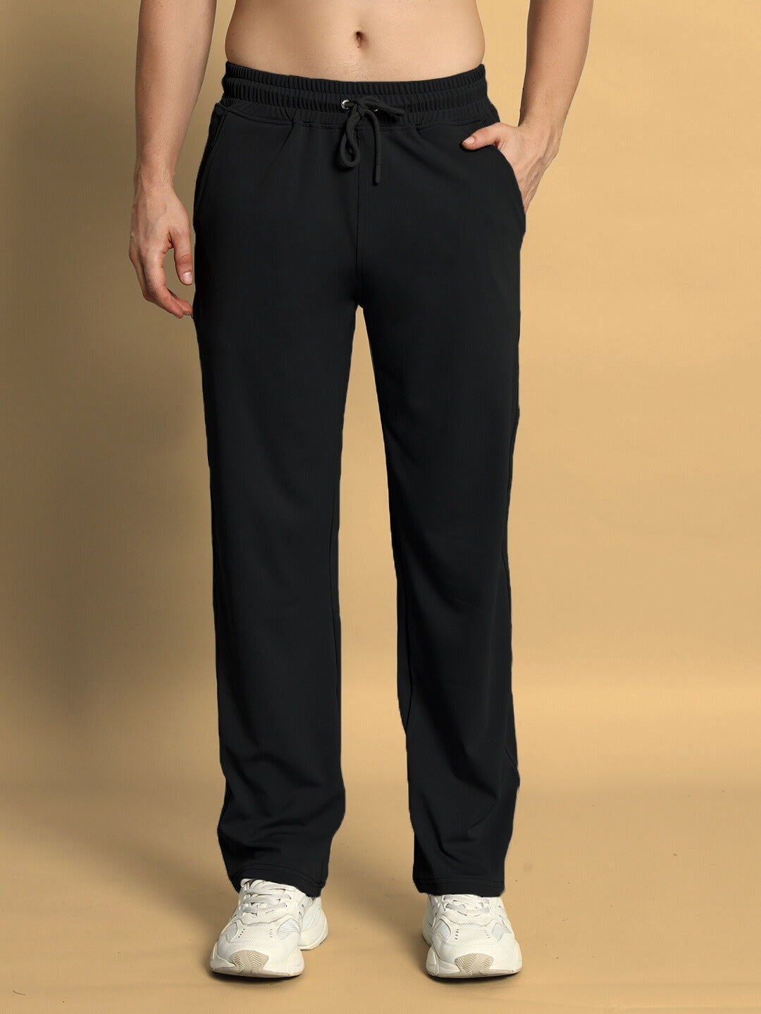 SPRINGY RELAXED PANT JOGGER (BLACK)