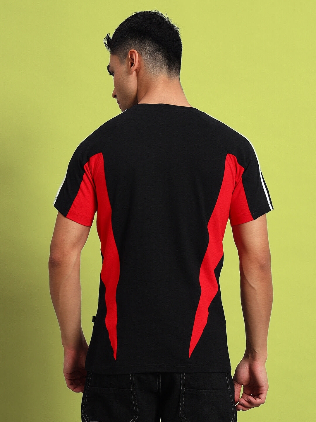 TOPLINER REGULAR T-SHIRT (BLACK-RED)