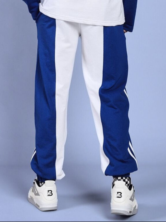 BALMY RELAXED FIT JOGGER (WHITE-BLUE)