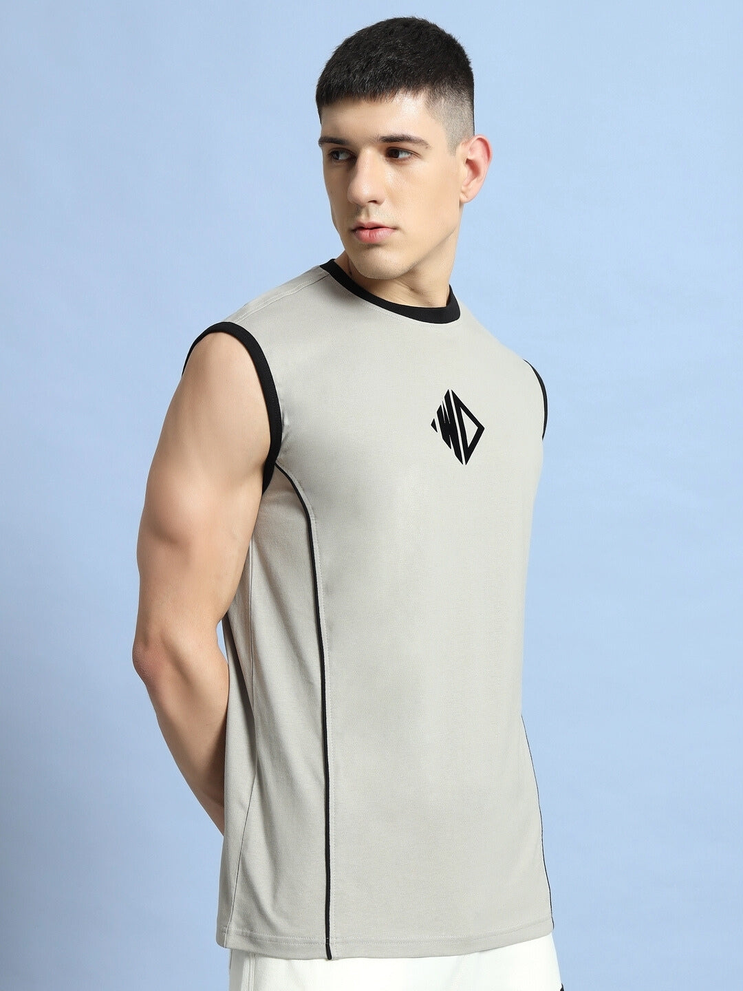 Bare Arms Gym T-Shirt (Grey)