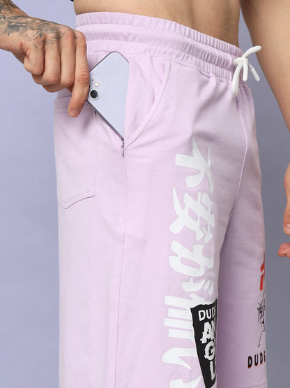 Duds Anime Girl Regular Fit Shorts (Lilac)