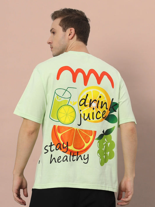 drink juice over sized t shirt celery ice