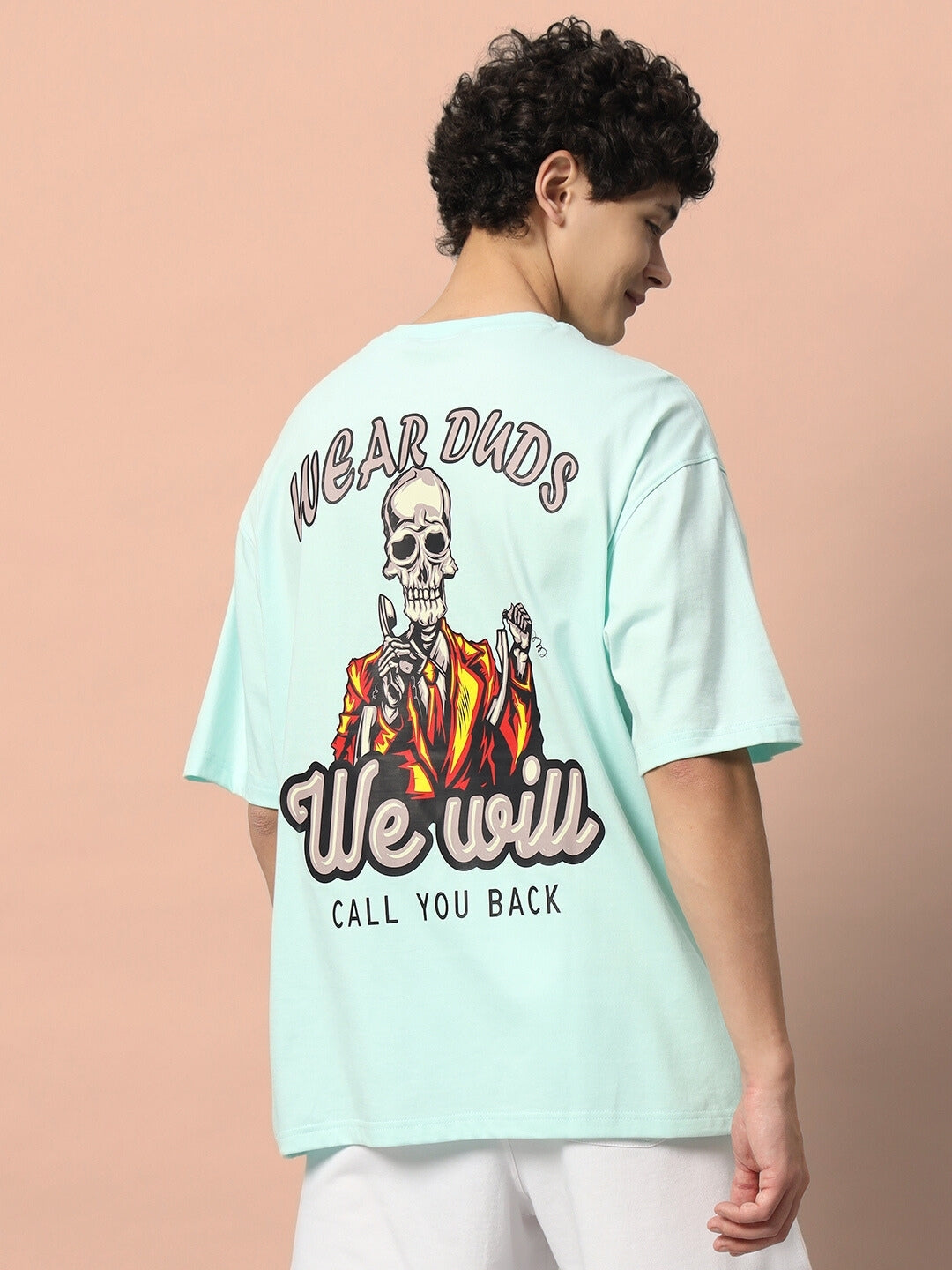 Call You Back Over-Sized T-Shirt (Ice Blue)