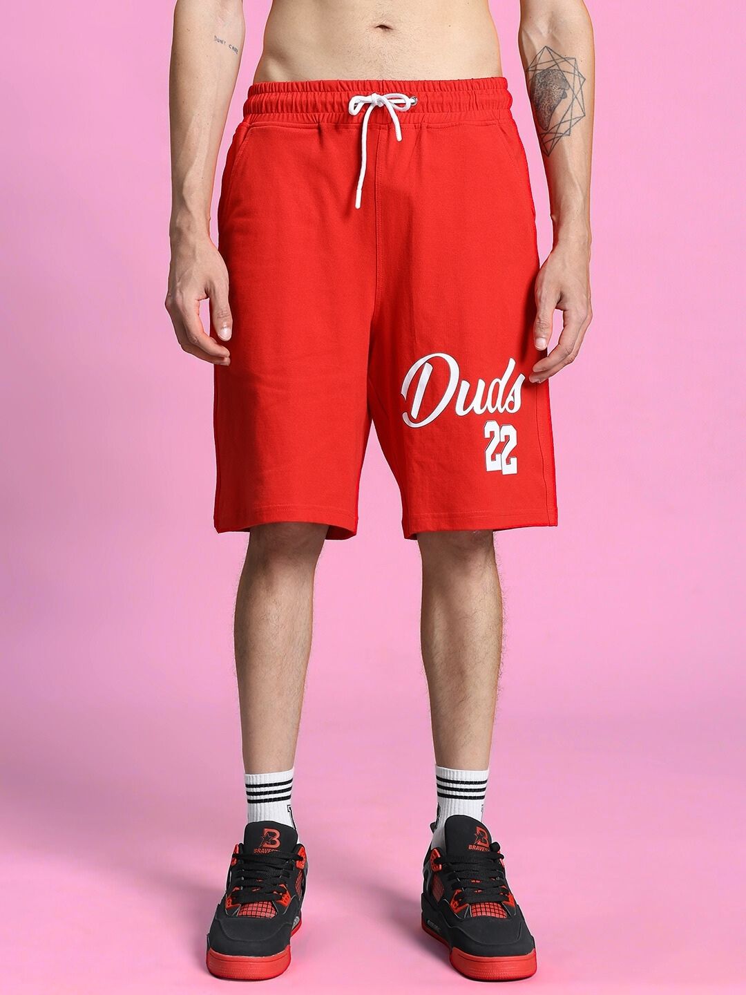 COLUMBIA 22 REGULAR FIT SHORTS (RED)