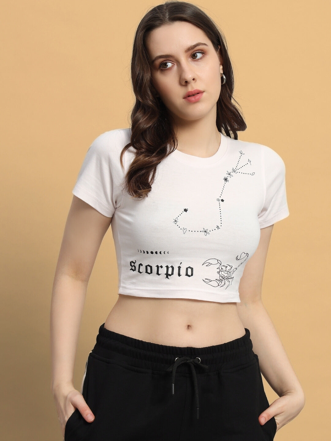 Scorpio Crop-Top (Baby Pink)