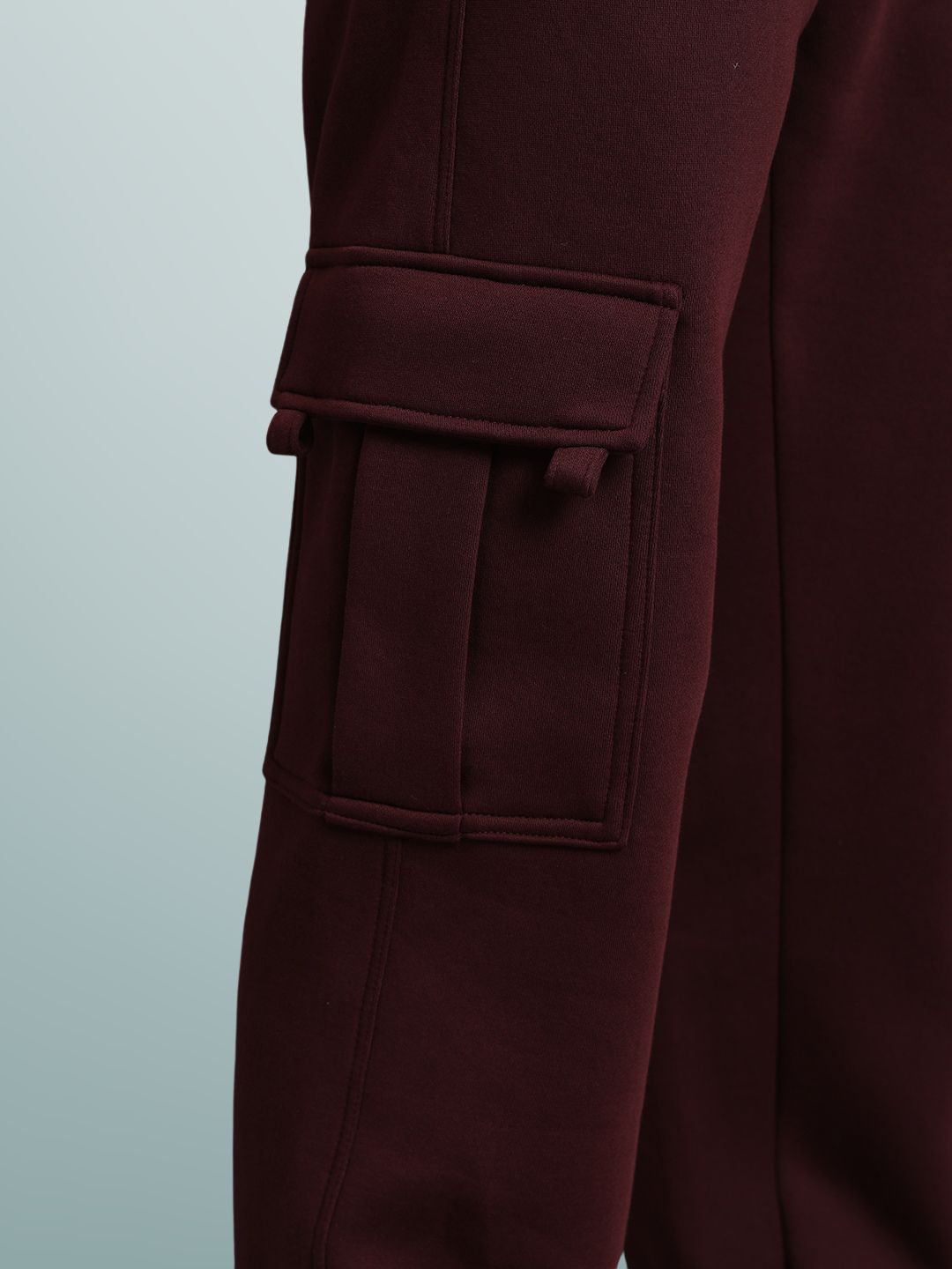 Maroon Relaxed Fit Cargo Pant - Wearduds