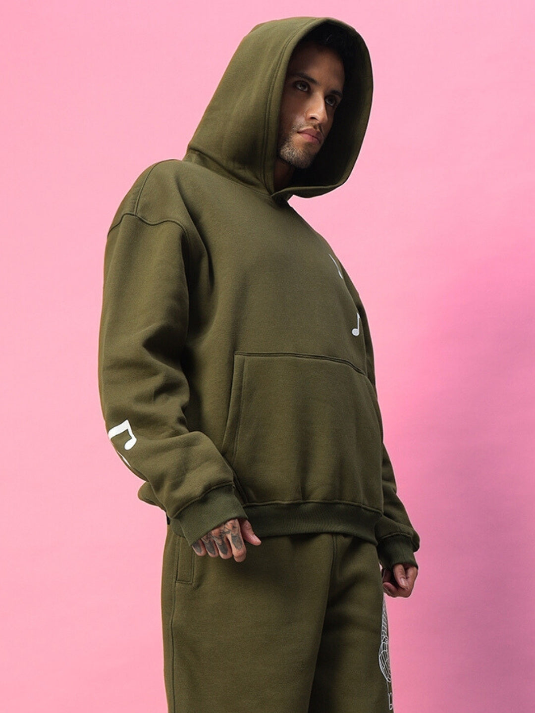 Opera Fleece Hoodie (Olive Green)